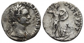 Domitianus 81-96 AD, AR denarius subaeratus, Rome Mint, after 87 AD.
Laureate head of Domitianus with aegis right
Minerva holding spear and shield, st...