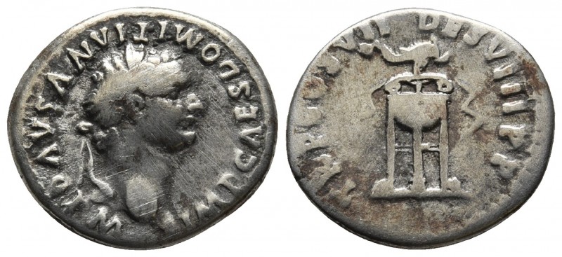 Domitianus 81-96 AD, AR denarius, Rome Mint, 81 AD.
Laureate head of Domitianus ...