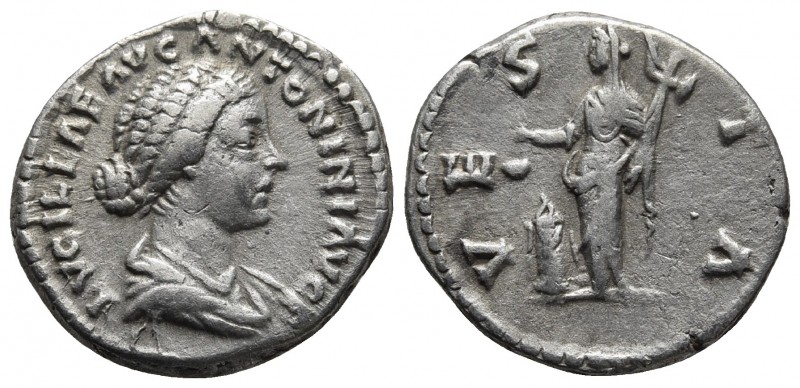 Lucilla 164-182 AD, AR denarius, Rome Mint, ca. 161-162 AD
Draped bust of Lucill...