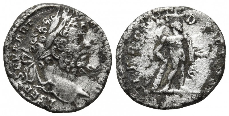 Septimius Severus 193-211 AD, AR denarius, Rome Mint, ca. 196-197 AD.
Laureate h...