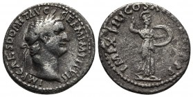 Domitianus 81-96 AD, AR denarius, Rome Mint, 88 AD., 
Laureate head of Domitianus right
Minerva walking right, holding spear and shield
RIC II 2nd ed....