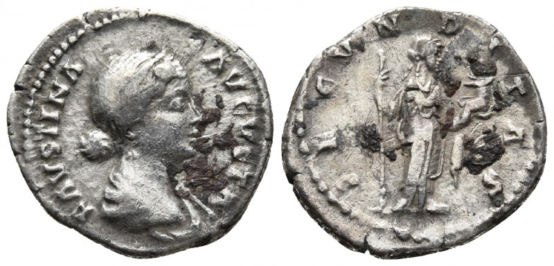 Faustina II 147-175 AD, AR denarius, Rome Mint, ca. 161-164 AD
Draped bust of Fa...