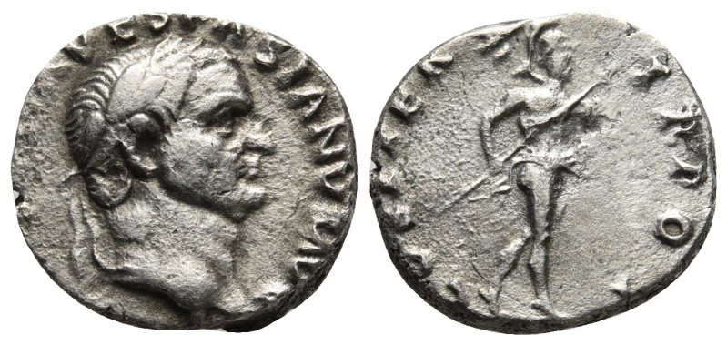 Vespasianus 69-79 AD, AR denarius, Rome Mint, 70 AD.
Laureate head of Vespasianu...