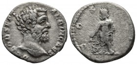 Clodius Albinus 193-197 AD, as caesar, AR denarius, Rome Mint, 194-195 AD.
Bare head of Clodius Albinus right
Aesculapius standing left, holding serpe...