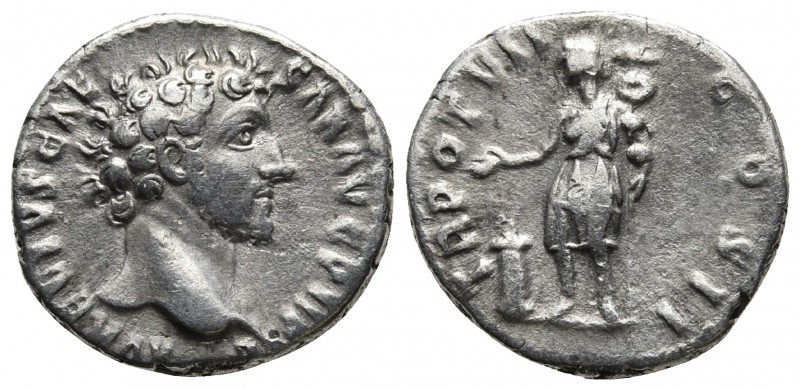 Marcus Aurelius caesar 139-161 AD, AR denarius, Rome Mint, ca. 152-153 AD.
Bare ...