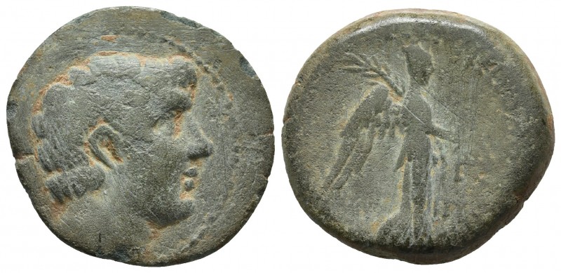 Cilicia, Soloi-Pompeiopolis, ca. 1 cent. BC - 1 cent AD, AE
Bare head of Pompey ...