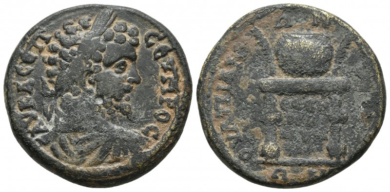 Thrace, Anchialos, Septimius Severus 193-211 AD, AE
Laureate, draped and cuirass...