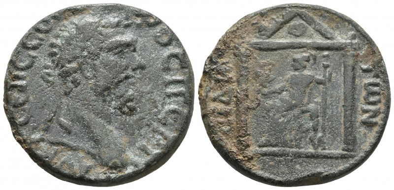 Pamphylia, Side, Septimius Severus 193-211 AD, AE
Laureate head of Septimius Sev...