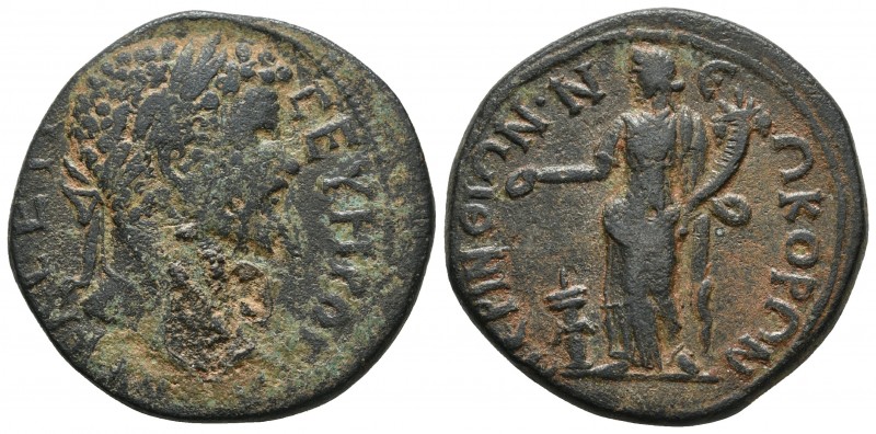 Thrace, Perinthos, Septimius Sever 193-211 AD, AE
Laureate head of Septimius Sev...