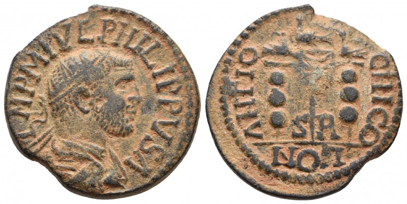 Pisidia, Antiochia, Philippus I 244-249 AD
Radiate, draped and cuirassed bust of...