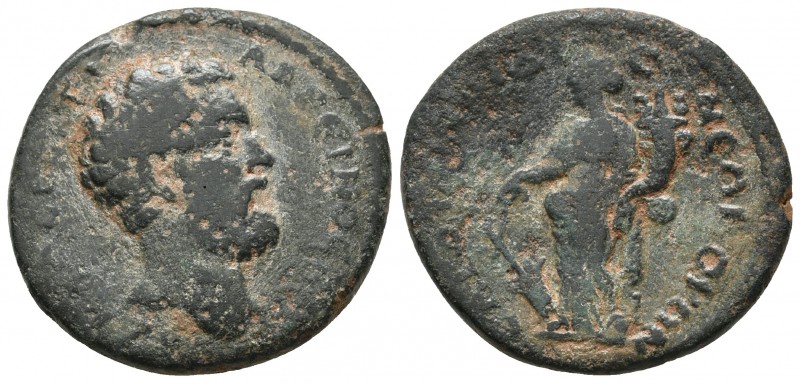 Lydia, Sardes, Clodius Albinus as caesar 193-195 AD, AE
Bare head of Clodius Alb...