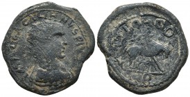 Pisidia, Antiochia, Gallienus 253-268 AD, AE
Radiate, draped and cuirassed bust of Gallienus right
She-wolf standing right suckling twins
Krzyzanowska...