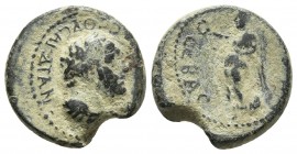 Lydia, Sardes, pseudo-autonomous issue, Neron ca. 65 AD, AE
Head of Heracles right
Nike standing left, holding palm branch and wreath
RPC I 3010
14.9m...