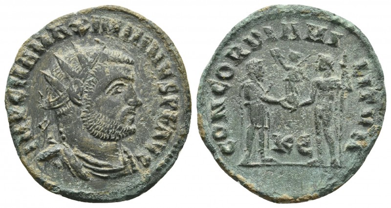 Maximianus, ca. 294-299 AD, Cyzicus Mint, AE Radiate Fraction
Radiate and draped...