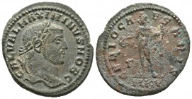Maximinus II ca. 308-9 AD, AE Follis, Cyzicus Mint
Laureate head of Maximinus II right
Genius standing left, holding patera and cornucopia
RIC VI 43
2...