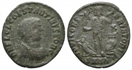 Constantinus II, as caesar ca. 321-4 AD, AE Follis, Heraclea Mint
Laureate, draped and cuirassed bust of Constantine II right
Jupiter standing left, h...