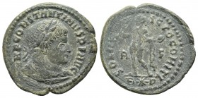 Constantinus I, ca. 314 AD, Rome Mint
Laureate, draped and cuirassed bust of Constantinus I right
Sol standing left, holding globe and rising hand
RIC...