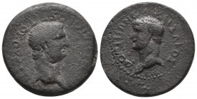 Cilicia, Olba, Titus with Domitianus caesar, ca. 79-81 AD, AE
Bare head of Titus right
Bare head of Domitianus left
RPC II 1720
24.9mm / 11.3g