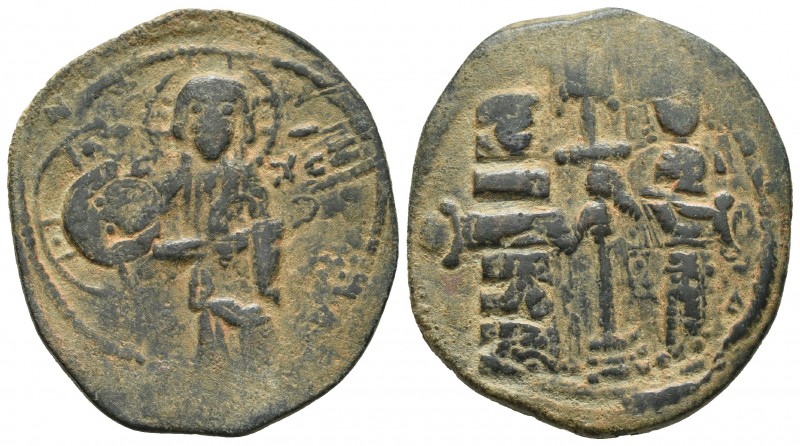 Constantine X 1059-1067 AD, AE follis, Constantinople Mint, 1059/1067 AD
...N-.....