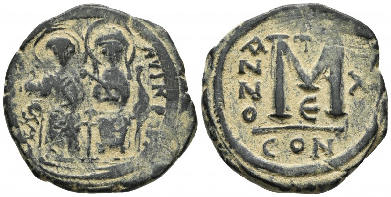 Justin II 565-578 AD, AE follis, Constantinople Mint, 574/575 AD
... NVSNPAVC, J...