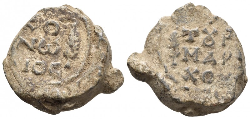 Byzantine lead seal, Konon, tourmarches, early eight century AD
+KO/NW/NOC Inscr...