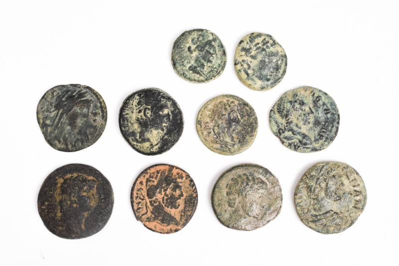 Mixed Ancient Coins Lot - as seen. Set of 10: 15 - 20.3mm / 40.5g