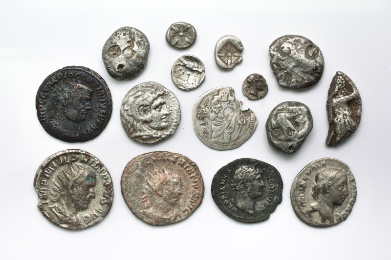 Mixed Ancient Coins Lot - as seen. Set of 15: 7.1 - 22.6mm / 42.4g