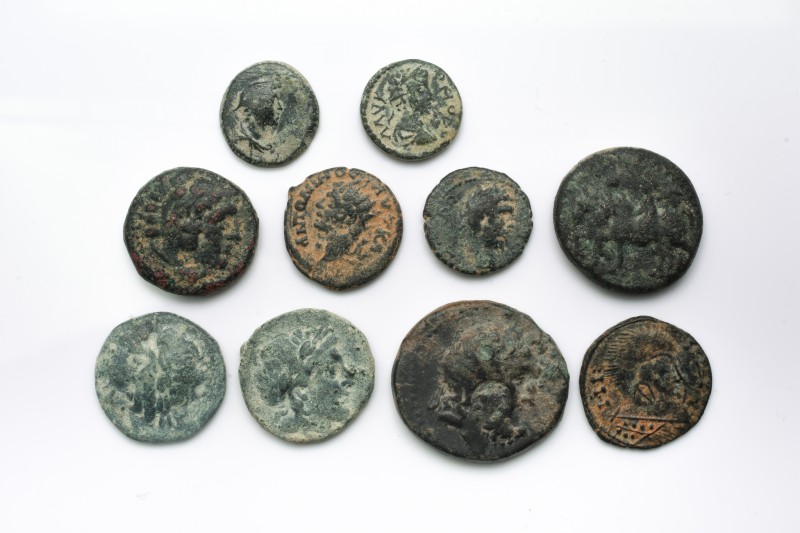 Mixed Ancient Coins Lot - as seen. Set of 10: 13.5 - 23.2mm / 42.4g