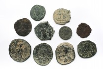 Mixed Ancient Coins Lot - as seen. Set of 10: 17.6 - 30.5mm / 64g