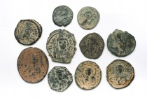 Mixed Ancient Coins Lot - as seen. Set of 10: 21 - 34.7mm / 84.7g