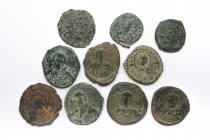 Mixed Ancient Coins Lot - as seen. Set of 10: 23.7 - 30.4mm / 84.6g