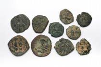 Mixed Ancient Coins Lot - as seen. Set of 10: 21 - 30.5mm / 72.1g