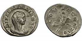 IMPERIO ROMANO. MARINIANA (esposa de Valeriano I). Antoniniano. Roma (256). A/ Busto velado y drapeado a der.; DIVAE MARINIANAE. R/ Mariniana sobre pa...