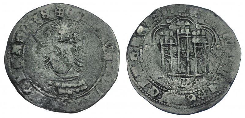 REINOS DE CASTILLA Y LEÓN. ENRIQUE IV. Cuartillo. Segovia. VE 2,76 g. 26,8 mm. I...