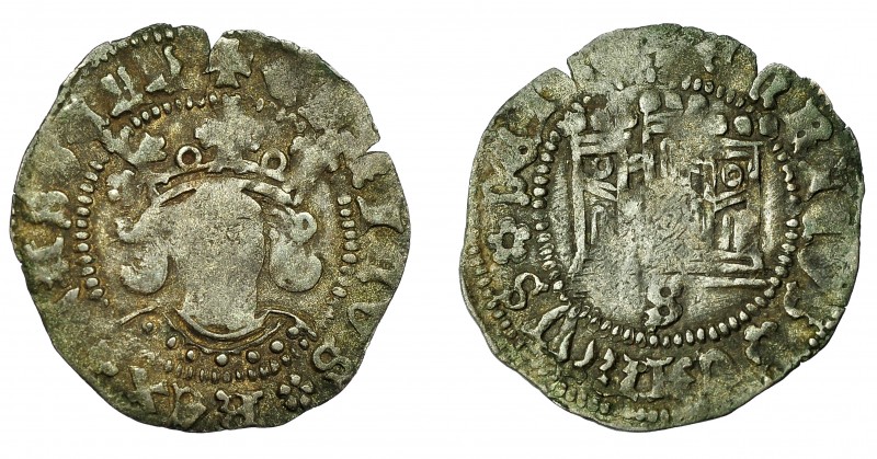 REINOS DE CASTILLA Y LEÓN. ENRIQUE IV. 1/2 cuartillo. Sevilla. VE 1,13 g. 21,5 m...