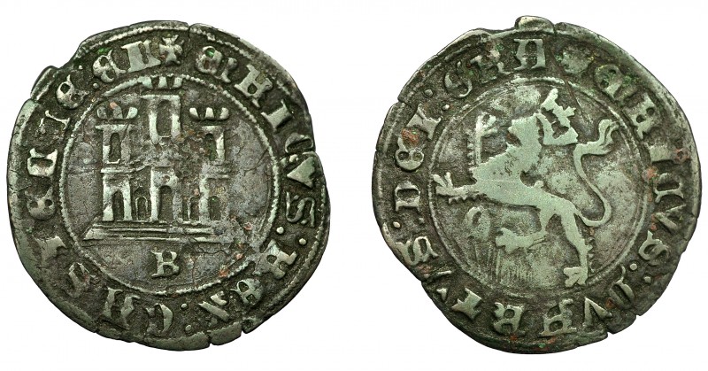 REINOS DE CASTILLA Y LEÓN. ENRIQUE IV. Maravedí. Burgos. VE 2,27 g. 26 mm. III-7...