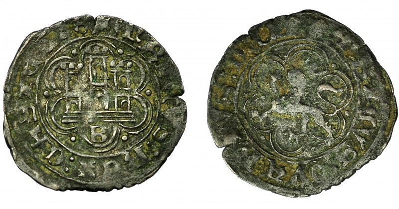 REINOS DE CASTILLA Y LEÓN. ENRIQUE IV. Blanca. Burgos. VE 1,25 g. 23,4 mm. III-8...