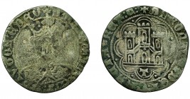 REINOS DE CASTILLA Y LEÓN. ALFONSO DE ÁVILA. Cuartillo. Toledo. VE 2,70 g. 26,1 mm. III-853. BMM-1111. BC/MBC-. Rara.