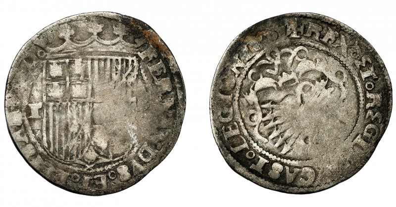 REYES CATÓLICOS. Real. Toledo. AR 3,14 g. 26,2 mm. AC-461. BC/BC-.