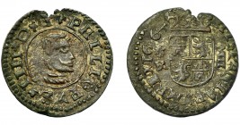FELIPE IV. 8 maravedís. 1664. Coruña. R. AC-320. Fractura al borde. MBC.