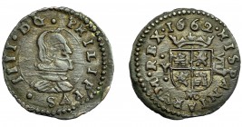 FELIPE IV. 8 maravedís. 1662. Madrid. Y. AC-359. MBC.