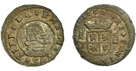FELIPE IV. 8 maravedís. 1662. Madrid. Y y valor VIII. AC-360. MBC+.