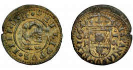 FELIPE IV. 16 maravedís. 1664. Burgos R. AC-441. MBC-.