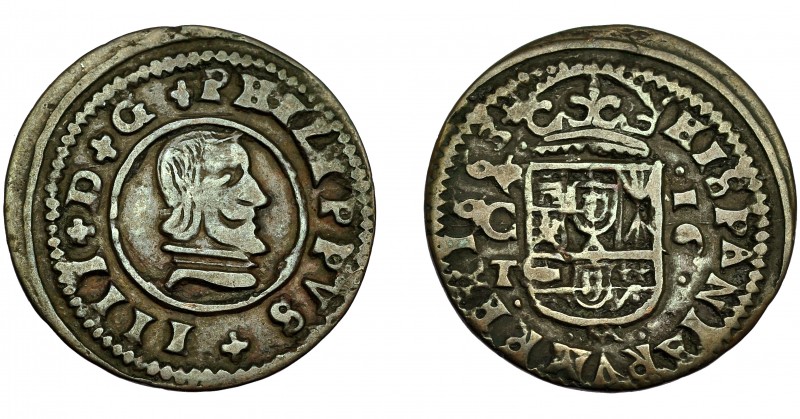 FELIPE IV. 16 maravedís. 1663. Córdoba. TM. AC-444. MBC-/MBC.