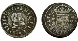 FELIPE IV. 16 maravedís. 1662. Cuenca. CA. AC-456. MBC-.