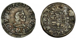 FELIPE IV. 16 maravedís. 1661. Madrid. Y. AC-467. MBC-/BC+.