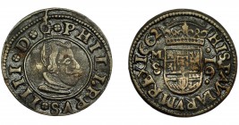 FELIPE IV. 16 maravedís. 1662. Madrid. S. AC-468. MBC-.