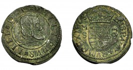 FELIPE IV. 16 maravedís. 1663. Madrid. S. AC-475. MBC+/MBC.
