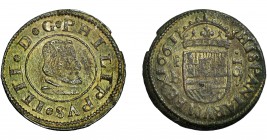 FELIPE IV. 16 maravedís. 1661. Segovia. BR. AC-487. MBC-.