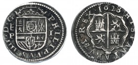 FELIPE IV. Real. 1628. Segovia. P. AC-788. MBC.
